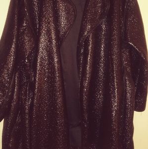 Faux leather coat